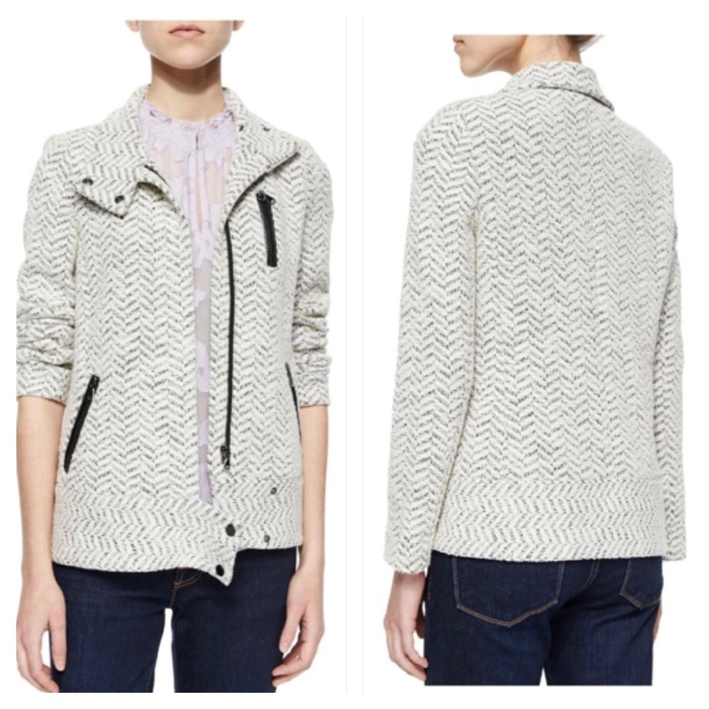 Rebecca Taylor Tweed Moto Jacket